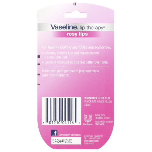 Vaseline Βασιλέας, Λιπική Θεραπεία, Ροζά Χείλη, 2 Συσκευές, 0,25 oz (7 g) Κάθε 2