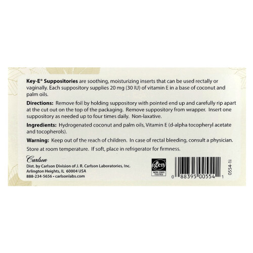 Carlson, Supositórios Key-EÆ, 24 Inserts 1