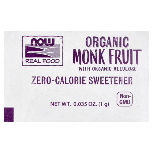 NOW Foods NOW Φαγητό, Οργανική Μονοφρούτο Ζερό-Καλόρεϊ Σουβλάκι, 70 Πακέτα, 2.47 oz (70 g) 2