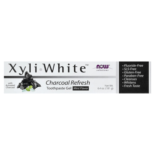 NOW Foods XyliWhite, Charcoal Refresh Toothpaste Gel - 181 grams 1
