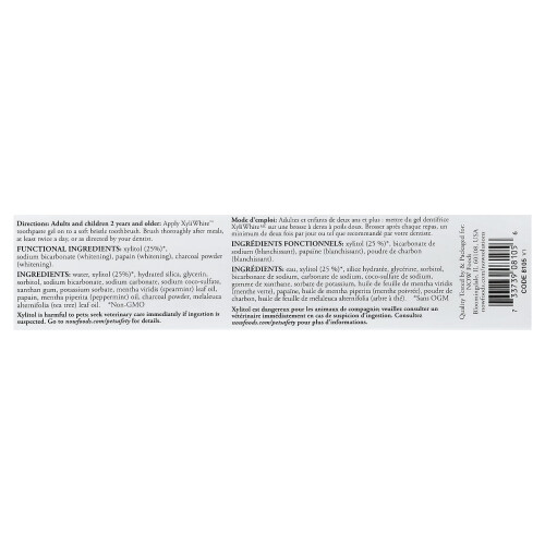 NOW Foods XyliWhite, Charcoal Refresh Toothpaste Gel - 181 grams 2