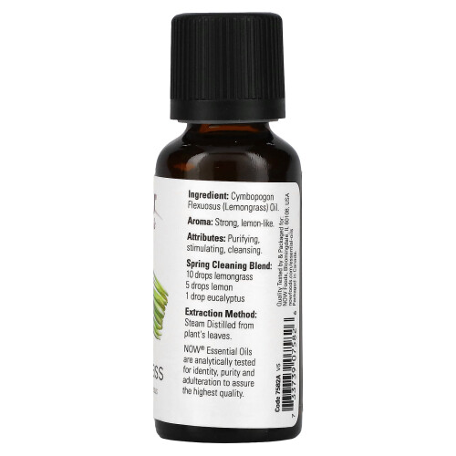 NOW Foods NOW Foods, Εξαιρετικά Ελαία, Λεμόνι, 1 fl oz (30 ml) 1