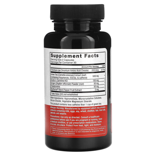 Force Factor, Women's Fat Burner, 60 Vegetable Capsules 1