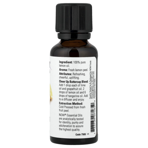 NOW Foods Essential Oil, Lemon Oil - 30 ml. 1