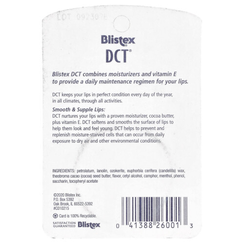 Blistex Blistex, DCT Lip Moisturizing , 0.25 oz (7.08 g) 2