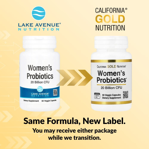 Lake Avenue Nutrition, Γυναίκα Προβιοτικά, 20 Δισεκατομμύρια CFU, 60 Βιολογικά Καψούλια 2