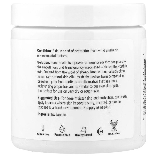 NOW Foods Lanolin, 100% Pure - 198 grams 1