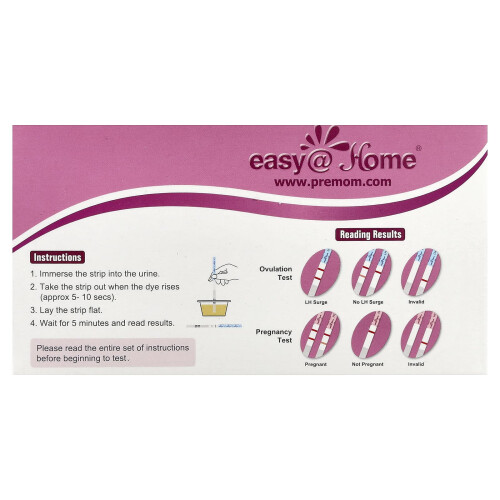 Easy@Home, Ovulation Test Kit, 50 LH Tests, 20 HCG Tests 1