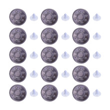 150Sets Verstärkte Metall Jeansknöpfe Robust Multicolor Für Kleidung