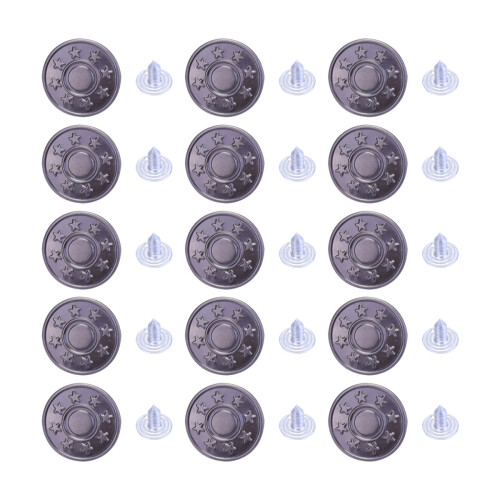 150Sets Verstärkte Metall Jeansknöpfe Robust Multicolor Für Kleidung