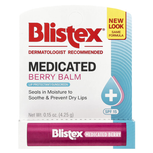 Blistex Blistex, Ιατρική Προστασία Στόματος/Αντιηλιακή Προστασία, SPF 15, Φράουλα, 0.15 oz (4.25 g) 1