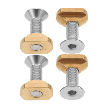 2Sets Hexagon Messing Und T-Nuts, Für Foil Boards
