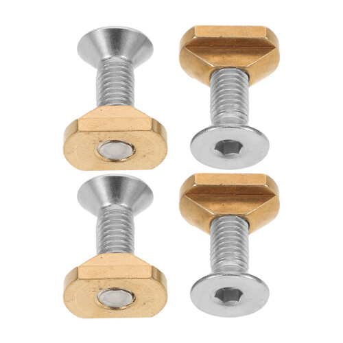2Sets Hexagon Messing Und T-Nuts, Für Foil Boards