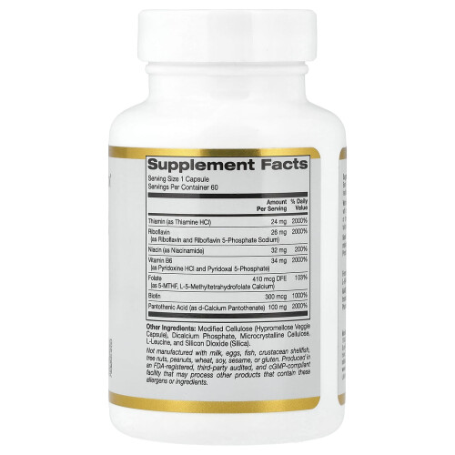 Complejo de Vitamina B, 60 Cápsulas Vegetales 1