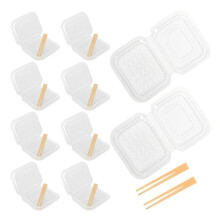 40Pièces Boîtes Plastique Transparentes Décor Miniature Cuisine