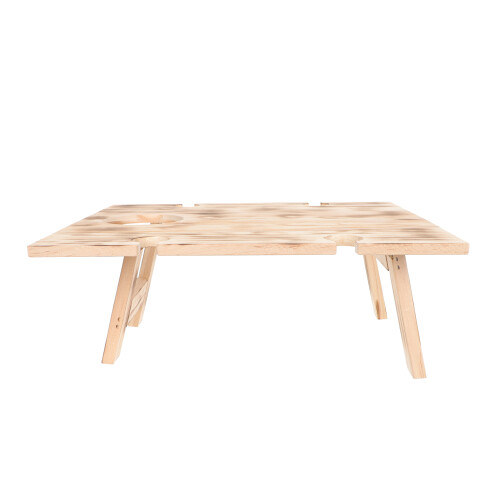2Pièces Table Pliable En Bois , Pour Camping