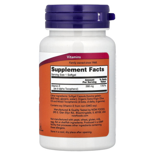 NOW Foods NOW Foods, E-400, 268 mg (400 IU) 1