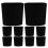 10Pcs Mini Black Plastic Hanging Buckets Space-Saving Storage Baskets 1