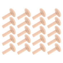 80Pièces Chevilles En Bois Naturel Beige Pour Bricolage