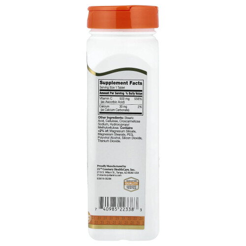 21st Century, Witamina C, 500 mg, 250 Tabletek 1