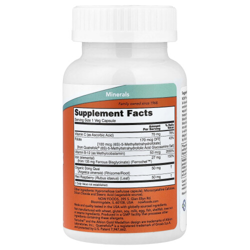 NOW Foods NOW Foods, Σύνθετο Σίδηρος, 100 Βοτανογεμίσματα 1