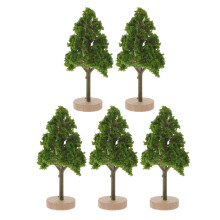 10Pièces Mini Arbres Verts Pour Maquettes Paysages Décor