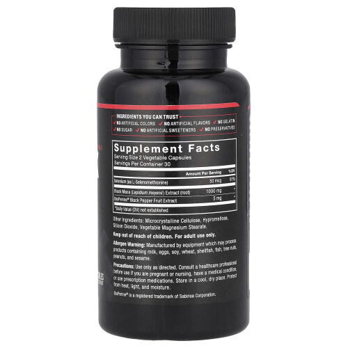 Force Factor, Zwart Maca, 60 capsules 1