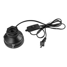 2Pcs Retro Industrial Water Shape Table Lamp Black for Bar and Office