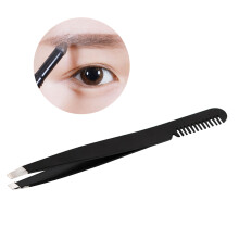Pince À Sourcils Noire Design Équilibré Outil Femmes