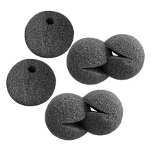 12Pièces Nez De Clown Noir En Mousse Souple Pour Spectacle Et Carnaval