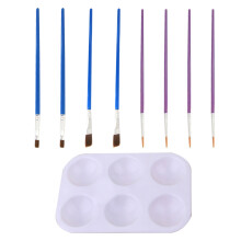 18Pcs Hobby Modeling Paint Set Assorted Color Durable Craft Tools