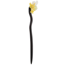 3Pcs Wood Hair Pin Black Vintage Bun Hair Holder for Women's Updo