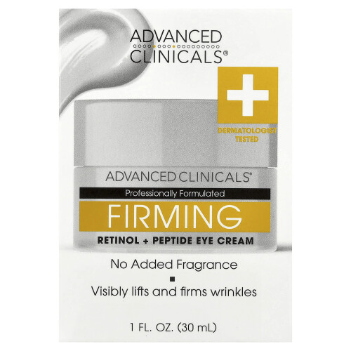 Advanced Clinicals, Φορτίζοντας Ρετινόλη + Πεπτιδικό Μάτι Κρέμα, 1 fl oz (30 ml) 1