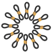 900Pièces Bracelets Jambes Poulet Noir Caoutchouc Métal Réutilisables