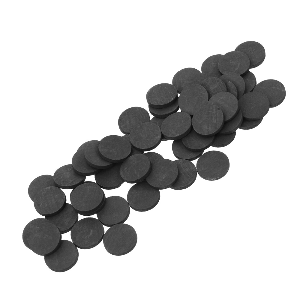 100Pcs Circular Graphite Electrode Plates High Conductivity Black 3664180210672