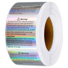 3Rolls Abziehbare Wachssticker Mit Klaren Warnhinweisen Für