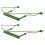 4Pièces -Harmonica Vert Métal Réglable Style Collier Scène 1