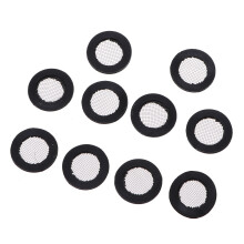 10St Zwarte Metalen Waterslang Filter Met Rubberen Afdichtingsring