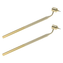 2St Fijne Lijn Aluminium Auto Reparatie Pen Goud Fluid Applicator