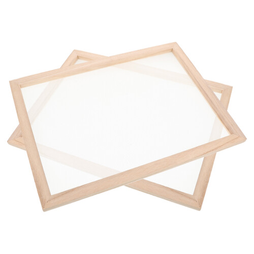 6Pièces Bois Beige Pour Papier Avec Cadre
