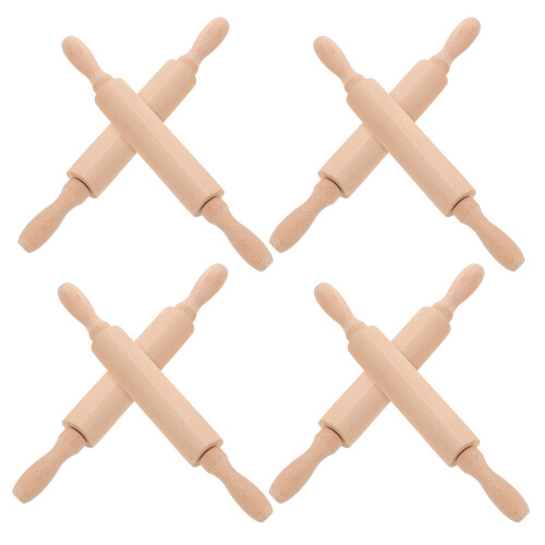 16Pcs Baking Roller Set Child Friendly Small Wooden Rolling Pins