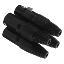 8Pièces Connecteurs Xlr 5 Broches Noir Métal Et Plastique