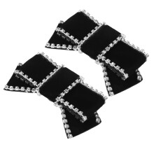 3Paires Boucles Clips Chaussures Femme Élégantes Velours