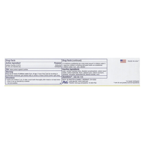 Crest Crest, 3D White, Fluoride Anticavity Toothpaste, Advanced, Glamorous White, 2 Tubes, 3.3 oz (93 g) Each 2