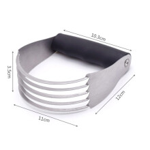 5Pcs Stainless Steel Pastry Cutter Dough Blender Silver for Baking
