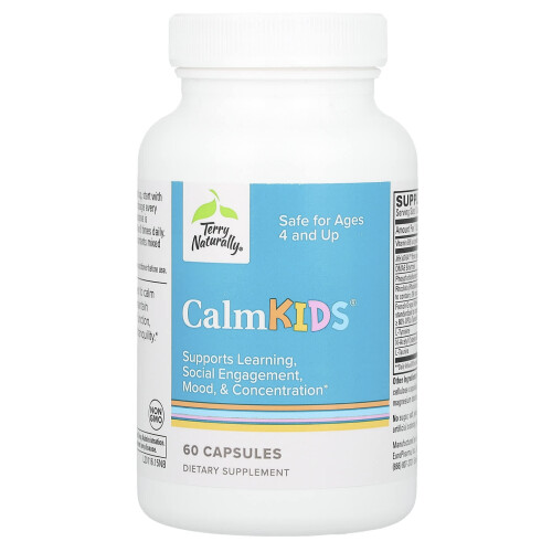 Terry Naturally, Calm Kids, Idade 4 e Acima, 60 Comprimidos 2