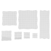 7Pcs Versatile Transparent Acrylic Stamps Blocks for Craft Projects
