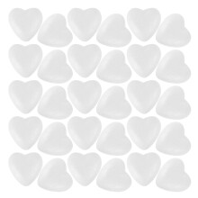 150Pcs Craft Foam Hearts White for DIY Wedding Decor and Art Projects