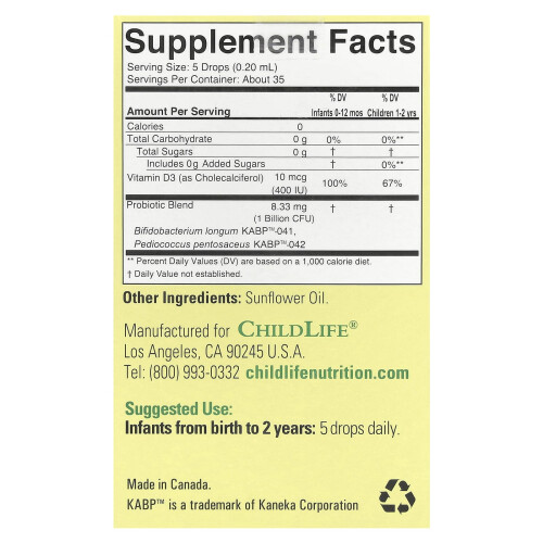 ChildLife Essentials, InfantBiotics, Προβιοτικά Drops, 0.27 fl oz (8 ml) 1