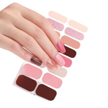 (Style D) Women Stickers Nail Semi Cured Gel Beauty Accessory Girls Makeup Tools Gifts